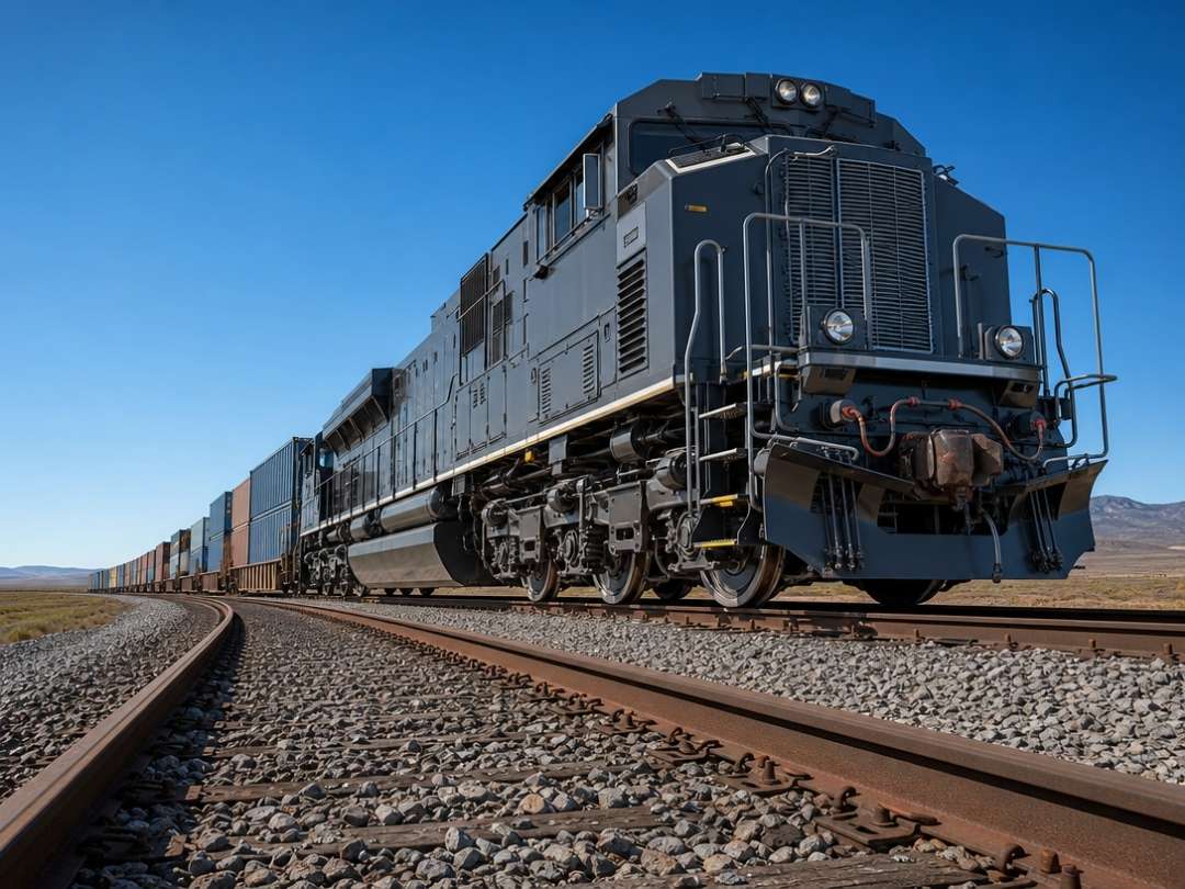 Rail and locomotive