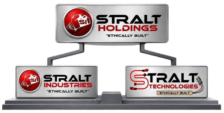STRALT Holdings group structure — STRALT Industries and STRALT Technologies